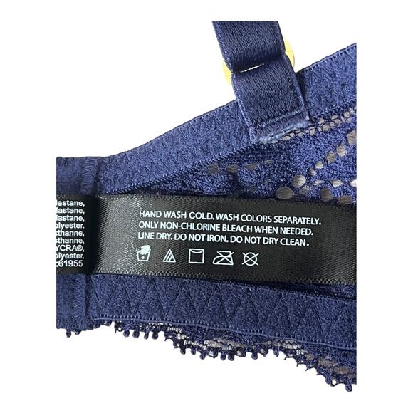 Natori bra 730023 Feathers underwire contour blue size 32D - Picture 8 of 9